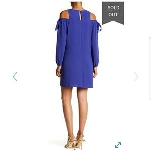 Charles Henry cold shoulder dress